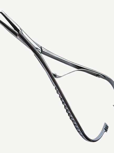 Elastic Placing Mathieu Pliers With Hook Tip