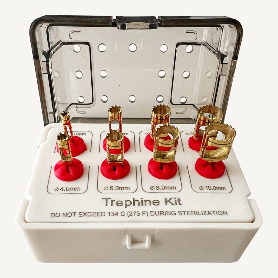 Trephine Bur Set Gold