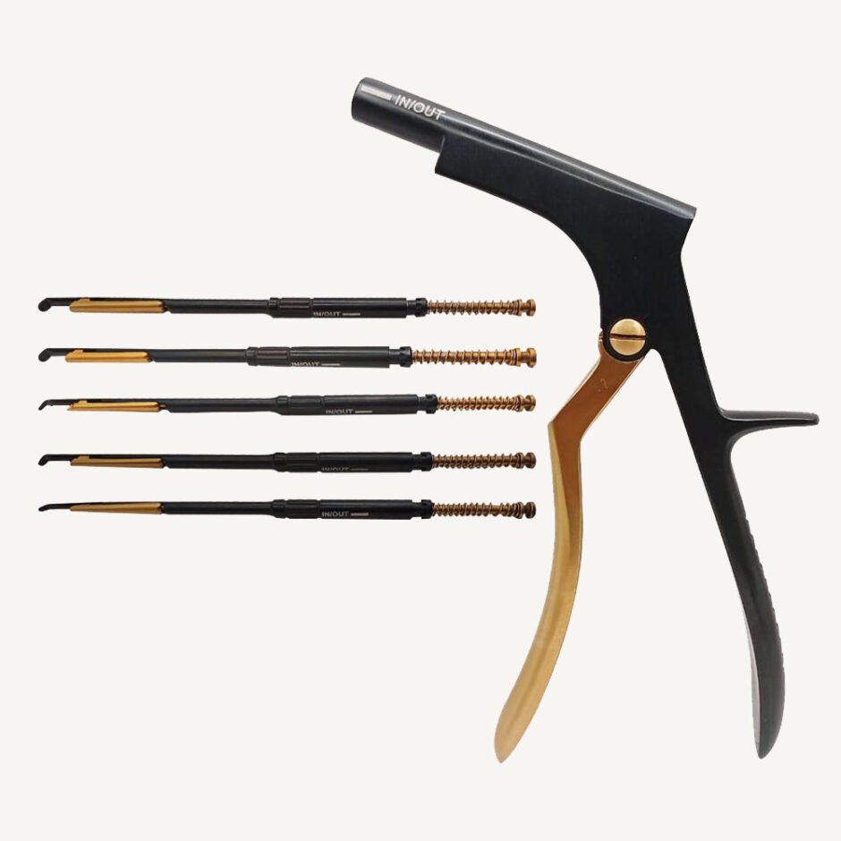 Kerrison Bone Punch With 5 Rotating Shafts